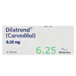 Dilatrend 6.25MG Tab