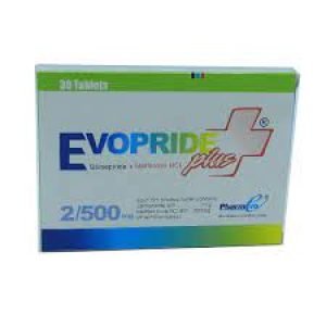 Evopride Plus 2-500MG Tab