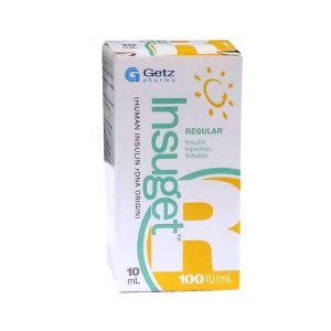 Insuget Regular 100IU 10ML Inj