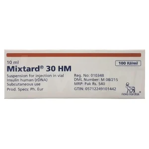 Mixtard 30 HM Penfill 100IU 3ML Inj