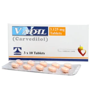 Vadil 3.125MG Tab